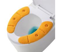 Padded Toilet Seat Cover,Warm Soft Cushioned Seat Cover Pads - Thick Non Slip Reusable Warm, Toilet Cushion for Winter
