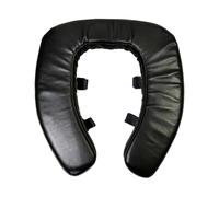 Padded Toilet Seat Riser - 15.75 Inch Non Slip Cushion Raised | PVC Leather Sponge Thickened Seat - Waterproof Accessibility Aid is Ideal for Seniors Elderly Disabled Women Men Home