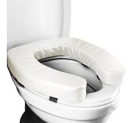 Padded Toilet Seat Riser, Add 2Inch Firm Raised Toilet Seat Cushion, Universal Fit Foam Mat, with Anti-Slip Texture Design, for Elderly Disabled Adult for Hip Knee or Pregnancy Recovery