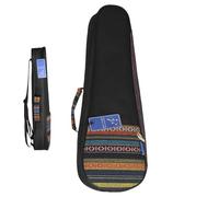 Padded Ukulele Backpack Case - 56.8x21.5x7.3cm Protective Carry Bag, Oxford Cloth Ethnic Woven Pattern with Thick Liner | Durable Bag for Travel Party Concert Daily Use Musicians and Students