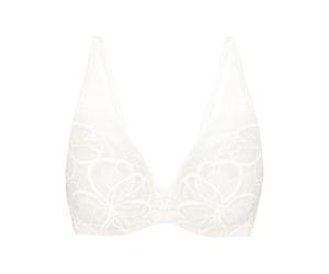 Padded underwire bra for women Triumph Body Make-Up Illusion Lace Blanc 100E