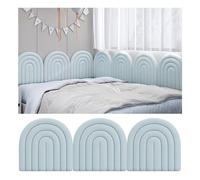 Padded Wall Panels, Upholstered Headboard, Peel And Stick Anti-collision Soft Panels for Game Room and Bedroom Wall Protection and Decoration