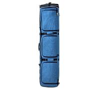 Padded Waterproof Rolling Ski Bag with Wheels for Travel, Heavy-Duty Wheeled-Ski Bag, Fits Skis & Boots, Extendable 69-74.8 Inch