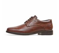 Padders Bank Wide Fitting Lightweight Men's Leather Lace Up Shoes - Extremely Comfortable Professional Shoe Perfect for Formal Wear Walnut