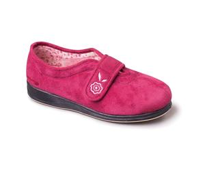 Padders Camilla Ladies Womens Slippers - Wide Fit EE Memory Foam Microsuade Felt