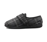 Padders Extra Wide Fitting Men's Oliver Slippers - Lightweight Men's Slipper with Rubber Sole and Soft Memory Foam Footbeds for Ultimate Comfort