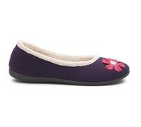 Padders Happy Wide Fitting Womens Slippers (6 UK, Purple, numeric_6)