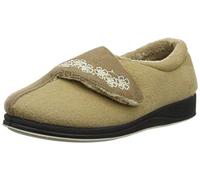 Padders Hug Wide EE Fitting Womens Memory Foam Slippers (8 UK, Camel, numeric_8)