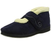Padders Hush Wide EE Fitting Womens Memory Foam Slippers - Navy - UK8