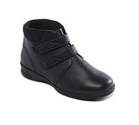Padders Kathy Leather Ankle Boot Extra Easy Fastening Wide 3E/4E Fit - Navy UK5