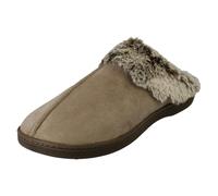 Padders Laddies Padders Fur Lined Slippers Florrie - Taupe Combi - UK 5