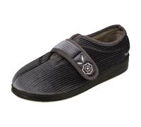 Padders Ladies Memory Foam Wide Fitting Slippers - Camilla