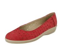 Padders Ladies Padders Ballerina Flats Faye - Raspberry/Cerise - UK 5.5