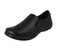 Padders Ladies Padders Leather Slip On Extra Wide Dual Fitting Formal Shoes Nico - Black - UK 6