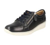 Padders Ladies Padders Side Zip Lace Up Trainers Ivy - Midnight - UK 6.5
