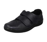 Padders Ladies Padders Soft Leather Adjustable Shoes Cosmic - Midnight - UK 5.5