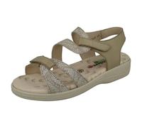 Padders Ladies Padders Strappy Sandals Sunseek - Grey - UK 7
