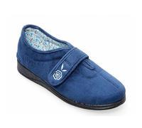 Padders Ladies Slippers 2E Fit Vulcanised - Denim Blue Size 3