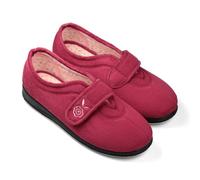 Padders CAMILLA Womens (2E Fit) Touch Fasten Slippers Cerise - UK 4