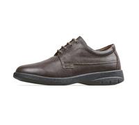 Padders Lunar Dual Fitting Lightweight Men's Leather Lace Up Shoes - Extremely Comfortable Smart Professional Design Shoe Perfect for Formal Wear Dark Brown
