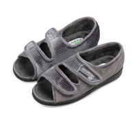 Padders Lydia Super Wide 6E Fitting Womens Memory Foam Slippers
