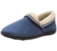 Padders Mellow Extra Wide Fitting Womens Slippers (UK 3, Denim Blue, numeric_3)
