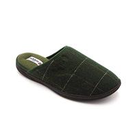 Padders Men Stag Open Back Slippers, Green (Green Combi 79), 7 UK