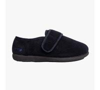 Padders OLIVER Mens Touch Fasten Full Slippers Navy - UK 13