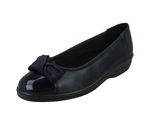 Padders Orient Extra Wide Fitting Womens Cushioned Slip On Shoes (Midnight Combi, Numeric_4)
