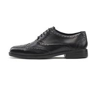 Padders Oxford Wide Fitting Lightweight Men's Lace Up Shoe - Extremely Comfortable Shoes Perfect for Formal Wear with Non Slip Durable Sole Black