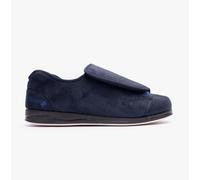 Padders Plus Peter Extra Wide Fitting Mens Memory Foam Slippers (12 UK, Navy, numeric_12)