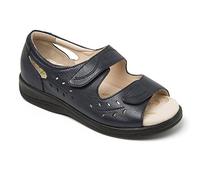Padders Plus Women Heatwave Open Toe Sandals, Blue (Navy 24), 4.5 UK