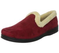 Padders Repose EE Wide Fitting Womens Memory Foam Slippers (3, Red, numeric_3)