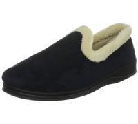 Padders Repose Navy Womens slippers 406-24 in a Plain Textile in Size 5