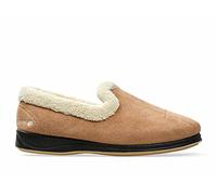 Padders Repose EE Wide Fitting Womens Memory Foam Slippers (6 UK, Camel, numeric_6)