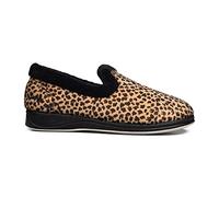 Padders Repose EE Wide Fitting Womens Memory Foam Slippers (7 UK, Animal, numeric_7)