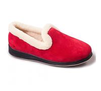 Padders Repose EE Wide Fitting Womens Memory Foam Slippers (9, Red, numeric_9)
