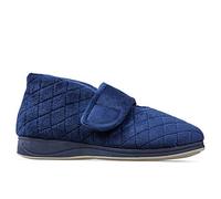 Padders Tranquil 4E/ 6E Extra Wide Fitting Womens Memory Foam Slippers - Navy - UK6
