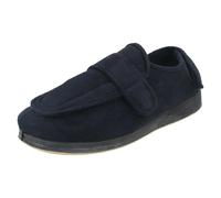 Padders Unisex Padders Casual Slippers Enfold - Navy - UK 8 - Fit: EE/G