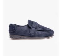 Padders WRAP Mens Comfort Loungewear/Nightwear Full Slipper-Navy