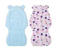 Padding for Babies - Stroller Seat Cushion | Thickened Reversible Baby Stroller Insert Mat | Comfortable Breathable Cotton Stroller Mat to Support Baby's Head, Back and HIPS, All Season Use