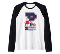 Paddington Bear 32 Windsor Gardens College Sports P Raglan Baseball Tee