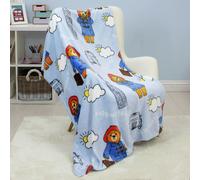 Paddington Bear Fleece Throw - Blue - 100x150cm