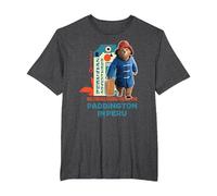 Paddington Bear in Peru Peruvian Adventures T-Shirt, Men's Big and Tall, Dark Heather Grey, 5X Tall