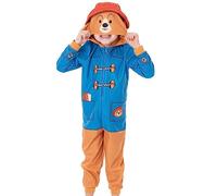 Paddington Bear Kids Onesie | Multicoloured All in One Pyjama Loungewear For Boys & Girls | Soft Fleece Hood with Zip | Movie Book Day PJs | Pajama Bodysuit Merchandise Gift for Children