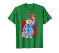 Paddington Bear Kind & Polite Marmalade Sandwich Under Hat T-Shirt, Men, Kelly Green, 3X-Large