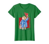 Paddington Bear Kind & Polite Marmalade Sandwich Under Hat T-Shirt, Women, Kelly Green, Small