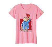 Paddington Bear Kind & Polite Marmalade Sandwich Under Hat T-Shirt, Women, Pink, 3X-Large