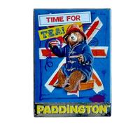 Paddington Bear Movie Union Jack Character Fridge Magnet - Officially Licensed, 4.5cm x 6.3cm, Metal, on Themed Backing Card