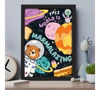 Paddington Bear Print - Space This World is Marmalazing Kids Wall Art Paddington TV (21cm x 29.7cm - A4)